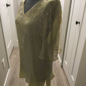 Odeon Beautiful Silk Beaded Top